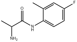 N~1~-(4-fluoro-2-methylphenyl)alaninamide(SALTDATA: HCl) 结构式