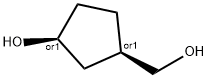 Cyclopentanemethanol, 3-hydroxy-, (1R,3S)-rel- 结构式