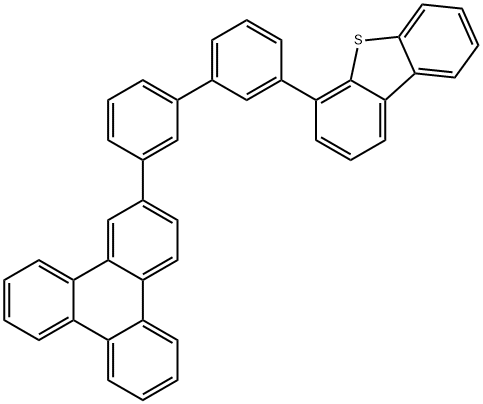 Dibenzothiophene, 4-[3'-(2-triphenylenyl)[1,1'-biphenyl]-3-yl]- 结构式