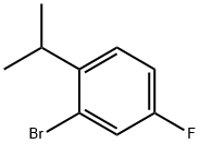 2-溴-4-氟-1-异丙苯 结构式