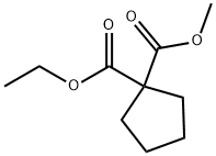 1-O'-ethyl 1-O-methyl cyclopentane-1,1-dicarboxylate 结构式