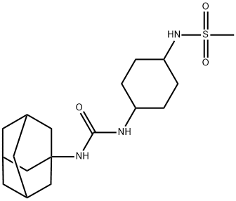 N-(4-(3-(Adamantan-1-yl)ureido)cyclohexyl)methanesulfonamide 结构式
