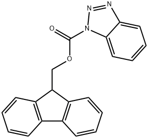 1H-Benzotriazole-1-carboxylic acid, 9H-fluoren-9-ylmethyl ester 结构式