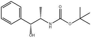 Carbamic acid, N-[(1S,2R)-2-hydroxy-1-methyl-2-phenylethyl]-, 1,1-dimethylethyl ester 结构式