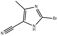 2-溴-4-甲基-1H-咪唑-5-腈 结构式