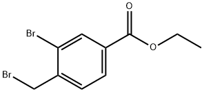 Benzoic acid, 3-bromo-4-(bromomethyl)-, ethyl ester 结构式