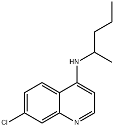 4-Quinolinamine, 7-chloro-N-(1-methylbutyl)- 结构式