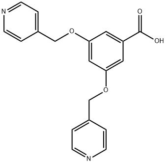 3,5-双(4-吡啶甲氧基)-苯甲酸 结构式