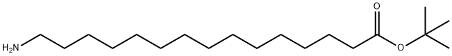 15-氨基十五烷酸叔丁酯 结构式