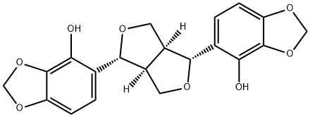 (-)-Sesamin 2,2'-diol 结构式