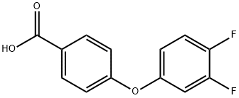 4-(3,4-二氟苯氧基)苯甲酸 结构式