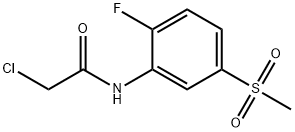 2-chloro-N-(2-fluoro-5-methanesulfonylphenyl)acetamide 结构式
