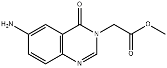 2-(6-氨基-4-氧代-3,4-二氢喹唑啉-3-基)乙酸甲酯 结构式