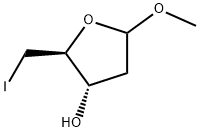 (2S,3S)-2-(碘甲基)-5-甲氧基四氢呋喃-3-醇 结构式