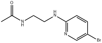 N-{2-[(5-溴吡啶-2-基)氨基]乙基}乙酰胺 结构式