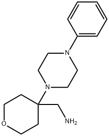 4-(4-苯基哌嗪-1-基)噁烷-4-基]甲胺 结构式