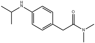 N,N-二甲基-2-{4-[(丙-2-基)氨基]苯基}乙酰胺 结构式