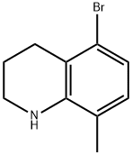 5-Bromo-8-methyl-1,2,3,4-tetrahydroquinoline 结构式