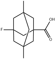 三环[3.3.1.13,7]癸烷-1-羧酸,3-氟-5,7-二甲基 结构式