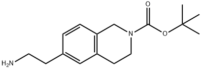 2(1H)-Isoquinolinecarboxylic acid, 6-(2-aminoethyl)-3,4-dihydro-, 1,1-dimethylethyl ester 结构式