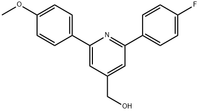 JR-9150, (2-(4-Fluorophenyl)-6-(4-methoxyphenyl)pyridin-4-yl)methanol, 97% 结构式