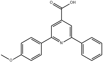 JR-9100, 2-(4-Methoxyphenyl)-6-phenylpyridine-4-carboxylic acid, 97% 结构式
