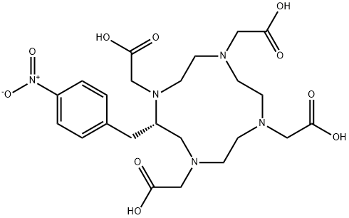 p-NO2-Bn-DOTA(B-199) 结构式