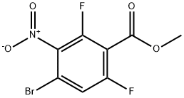 4-溴-2,6-二氟-3-硝基苯甲酸甲酯 结构式