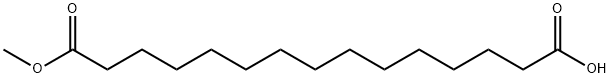 Pentadecanedioic acid 1-methyl ester 结构式