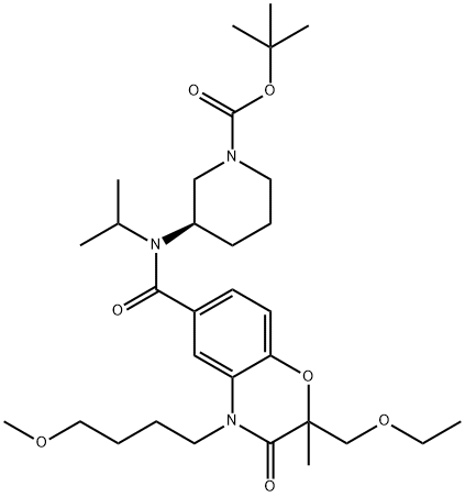 TERT-BUTYL 2-(4-(CYCLOPENTANECARBONYL)BENZYL)HYDRAZINE-1-CARBOXYLATE 结构式