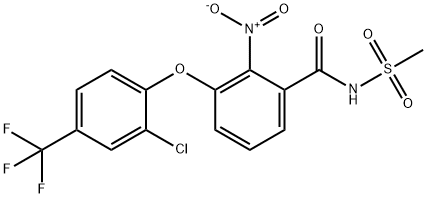 Benzamide, 3-[2-chloro-4-(trifluoromethyl)phenoxy]-N-(methylsulfonyl)-2-nitro- 结构式