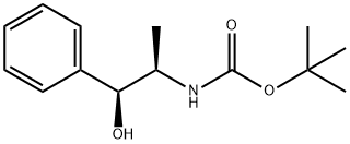 Carbamic acid, N-[(1R,2S)-2-hydroxy-1-methyl-2-phenylethyl]-, 1,1-dimethylethyl ester 结构式