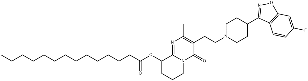帕利哌酮十四酸酯 结构式