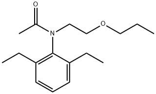 Acetamide, N-(2,6-diethylphenyl)-N-(2-propoxyethyl)- 结构式