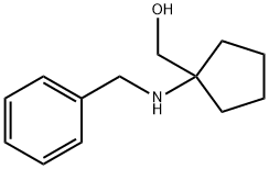 1-(苄氨基)环戊基]甲醇 结构式