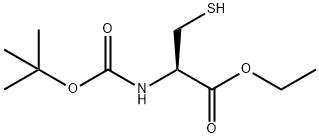 N-BOC-L-半胱氨酸乙酯 结构式