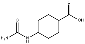 4-(carbamoylamino)cyclohexane-1-carboxylic acid, Mixture of diastereomers 结构式