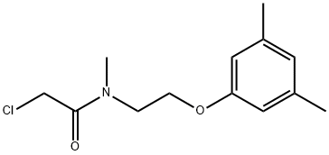 2-氯-N-[2-(3,5-二甲基苯氧基)乙基]-N-甲基乙酰胺 结构式