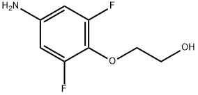 2-(4-氨基-2,6-二氟苯氧基)乙醇 结构式