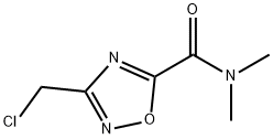 3-(氯甲基)-N,N-二甲基-1,2,4-噁二唑-5-甲酰胺 结构式