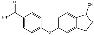 Benzamide, 4-[(1,3-dihydro-1-hydroxy-2,1-benzoxaborol-5-yl)oxy]- 结构式