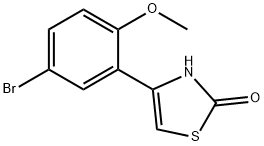 JR-14067, 4-(5-Bromo-2-methoxyphenyl)thiazol-2-ol, 95% 结构式