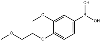 3-甲氧基-4-(2-甲氧基乙氧基)苯基硼酸 结构式