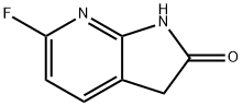 6-Fluoro-7-aza-2-oxindole 结构式