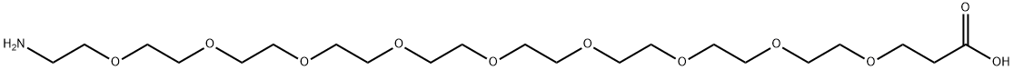 氨基-九聚乙二醇-羧酸 结构式