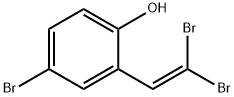 Phenol, 4-bromo-2-(2,2-dibromoethenyl)- 结构式