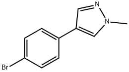 4-(4-溴苯基)-1-甲基-1H 吡唑 结构式