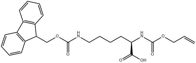 Alloc-D-Lys(Fmoc)-OH 结构式
