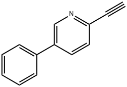 2-乙炔基-5-苯基吡啶 结构式