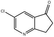 3-氯-6,7-二氢-5H-环戊烷[B]吡啶-5-酮 结构式